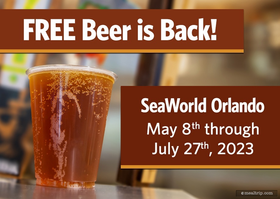 FREE Beer at Seaworld, Orlando