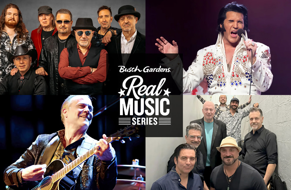 The "Real Music" Series Schedule at Busch Gardens Tampa Bay