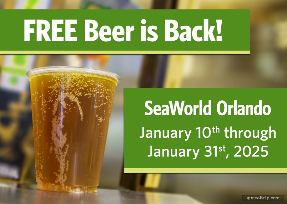 FREE Beer at Seaworld, Orlando