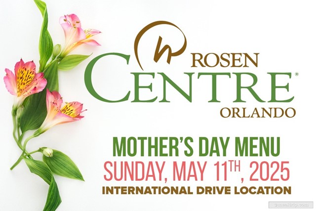 2025 Mother's Day Brunch Buffet Menu at Rosen Center, Orlando
