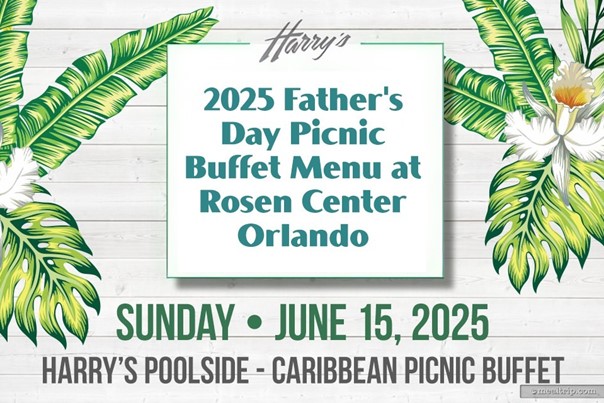 2025 Father's Day Buffet Menu Harry's Poolside