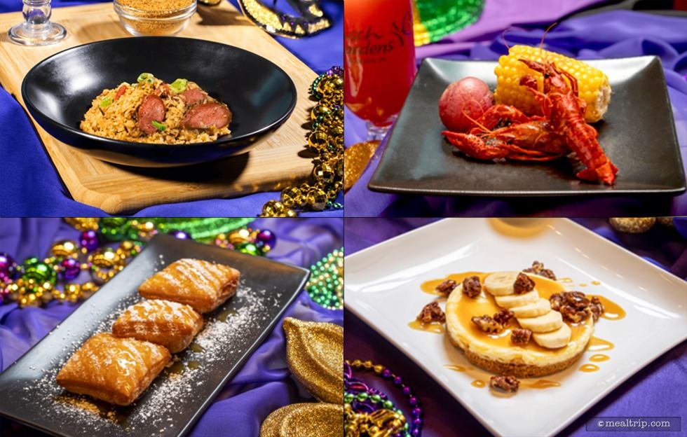 It's The 2023 Mardi Gras Menu from Busch Gardens Williamsburg