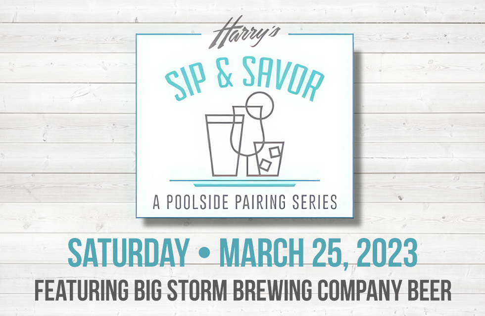 Harry's Sip & Savor Menu for March 25, 2023 Menu