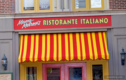 The front entrance to Mama Melrose's Ristorante Italiano