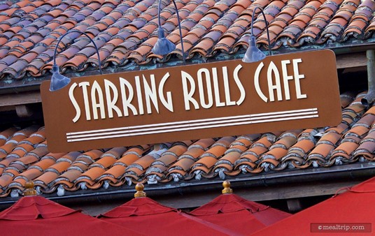 Sign above Starring Rolls Cafe