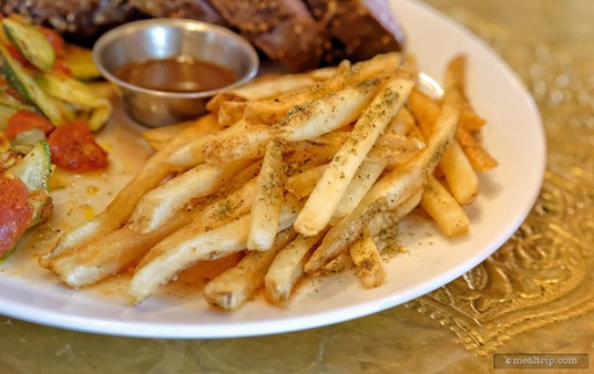 "Zaatar Fries" is one of the side items served with the Coriander Crusted Lamb. (Fall, 2018)