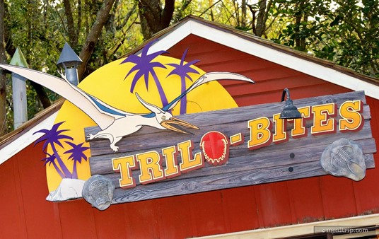 Sign above the Trilo-Bites stand.