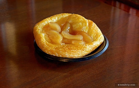 Seafire Inn offers fruit danishes. This one is apple, but the selections may change daily.