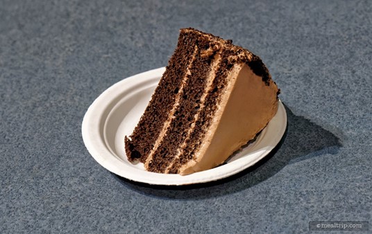 The Chocolate Cake does have a nice chocolaty flavor and wasn't just a "brown cake". It's not overly sweet and reminds me a little more of a "cookies and cream" kind of cake, and not so much of a "fudge" type of cake.