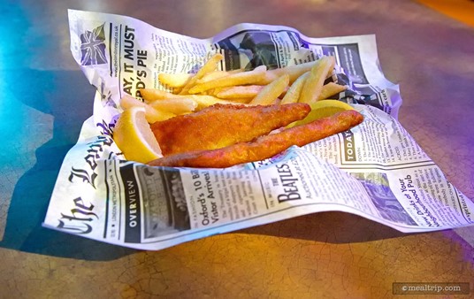 Prior to 2015 the Seafire Inn had been serving more cafe-style items 
like this Fish and Chips basket. This little basket is no longer 
available.
