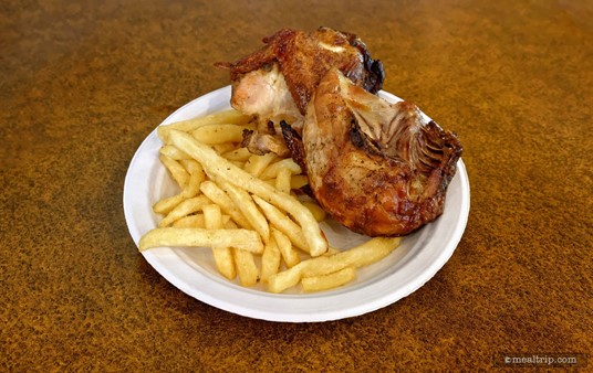 Voyager's Barbecue Chicken Platter and Fries. (Photo 2023)