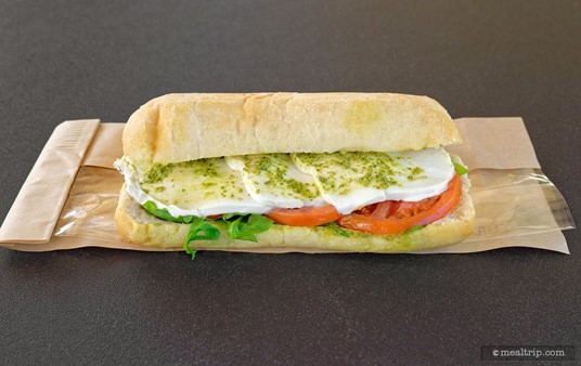 While there was no onion (that I could find) on the Caprese Panini, it was still a pretty good sandwich. I do wish there had been just a little flake salt sprinkled on top or in the pesto somewhere to brighten up the mozzarella and the tomatoes.