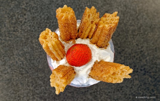 No matter how you look at it, SeaWorld Orland's "Churro Dipper" is a stunning, picture worthy treat! (Photo and caption from Spring 2017.)