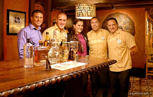 Our hosts for the event with La Cava's resident Tequila Ambassador, Hilda in the center.