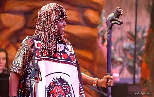 Voice of the village choir member at the July 5th, 2014 performance of Harambe Night's "The Lion King - Concert in the Wild".