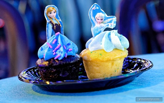 Anna and Elsa Cupcakes.