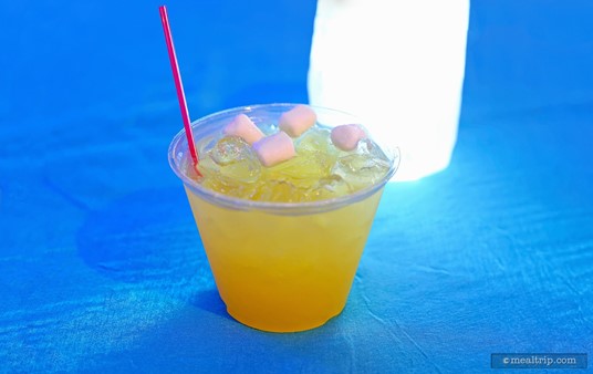 Kristoff's Icy Summer contains coconut rum and pineapple juice.
