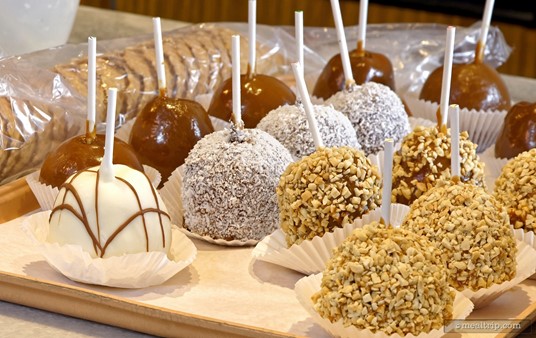 If you like coconut, there is a white coconut and chocolate covered apple at Sweet Sailin' Candy.