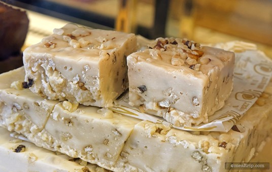 There are at least a half dozen flavors of fudge available at Sweet Sailin' Candy. Here, Pecan Maple is pictured.