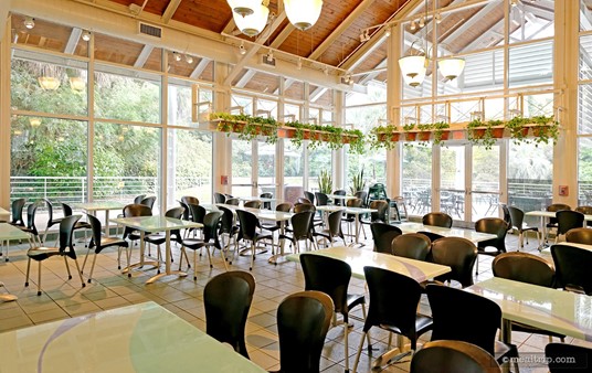 This is the south-west, indoor seating area at Terrace Garden Buffet. (Both sides are very similar.)