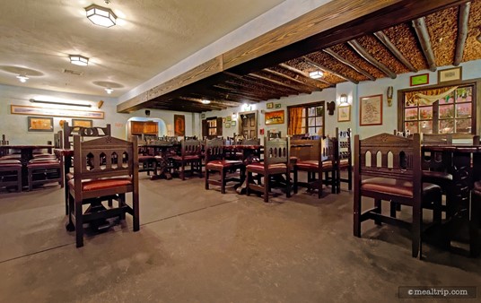 This is what I call "seating area two" at Tusker House. There are four different looking seating areas in all. This area is at the east-most side of the restaurant.