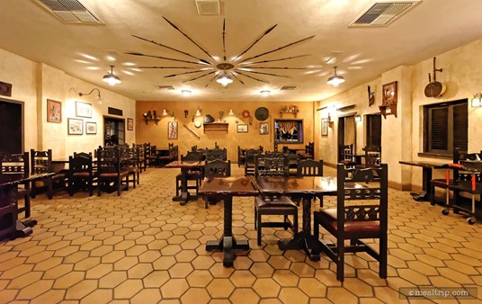 This is the seating area I refer to as "room three". It's at the "back" of Tusker House and is a little darker than the other areas. In fact, there's a "side room" here (off to the right of this photo) that's even darker. There's no place that's really "quiet" at Tusker House though.