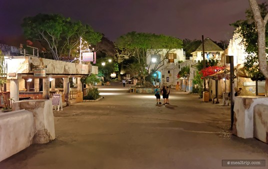 If you are one of the last guests to eat at Tusker House, the walk out of the park can be kind of cool. It's not often you'll see the streets this empty.
