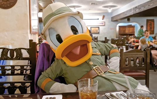 Donald decided to join me for dinner!