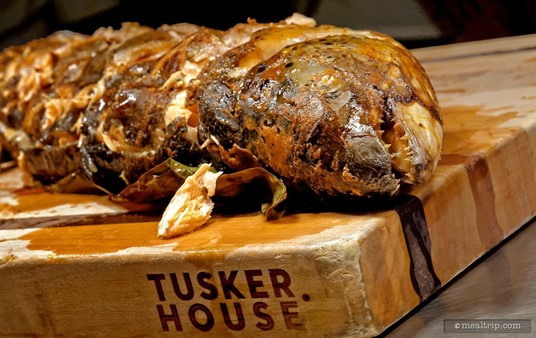 Now available at Tusker House... Piranha!!! No, no... that's a Verlasso Salmon... they do have teeth like that. It's nice to see a whole roasted fish!