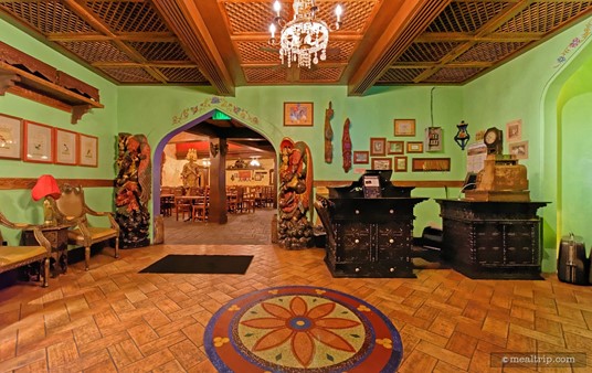 The welcome lobby at Yak and Yeti.