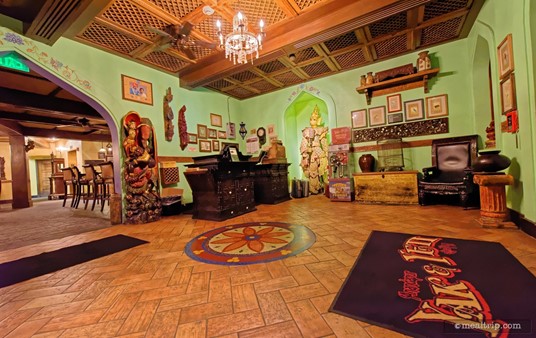 The welcome and waiting area at Yak and Yeti.