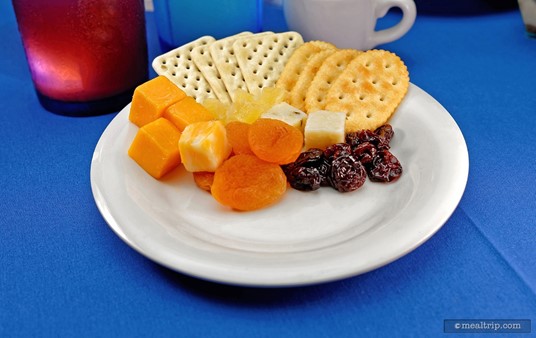 My selection of cheese, crackers and dried fruit was a welcome bit of "savory" in the middle of all the sweets.
