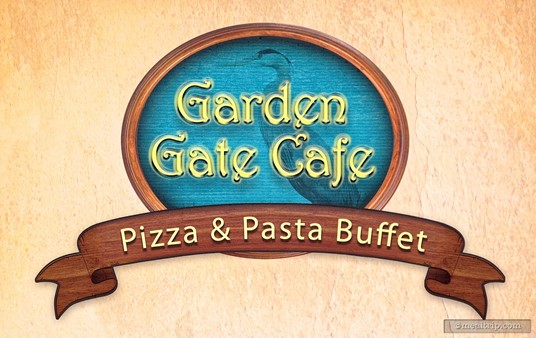 The Garden Gate Cafe logo that appears on signs for the location.