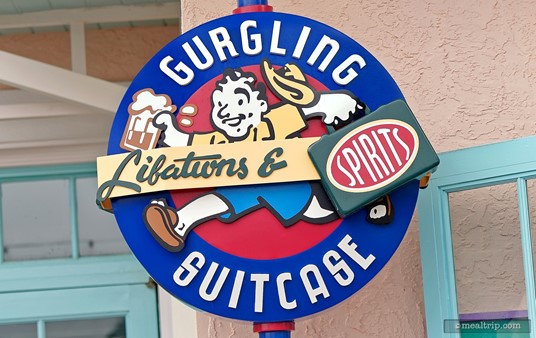The "Gurgling Suitcase" is a very small lounge at Old Key West, that offers a pretty large menu (from the nearby Olivia's Cafe).