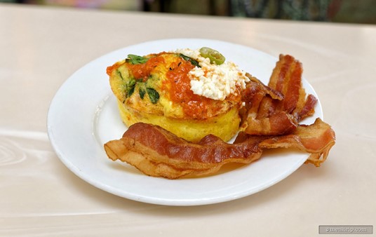 The Mediterranean Frittata was also really good – in fact, I'd give it a slight edge over the Denver Frittata – just because it had more distinct flavors and a little heat (from the pepperoncini), and I liked having that little extra kick in there.