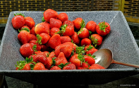 The fresh, whole strawberries at Crystal Palace always look great!