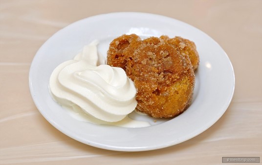 The deep fried Mickey Waffle that's been dredged in cinnamon and sugar is sometimes also referred to as a Churro Mickey Waffle. The Crystal Palace is one of the few Disney dining locations (on land) that does this. The only other locations we've seen this done, is on the Disney Cruise Line.