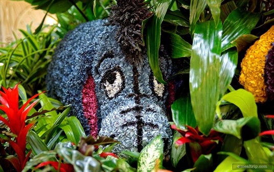 This Eeyore topiary doesn't want to bother anyone, so he's hiding deep in the plants in the center atrium at the Crystal Palace.