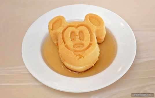 I have to get my Mickey Waffle at all the breakfast buffets! Here, Mickey is swimming in maple syrup. Even though there were a dozen or more, pre-made on the buffet line... this one was still crunchy on the outside while being light and puffy on the inside!