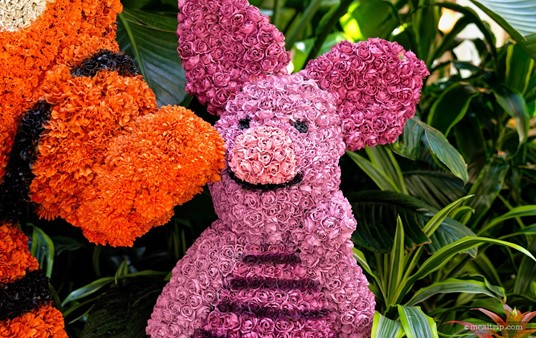 Hey Piglet! The Piglet topiary is right next to the Tigger topiary in the center atrium at the Crystal Palace.