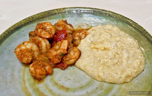 Ahhh... the Shrimp and Grits. I wish I had platted this better because it was one of the best hot items on the buffet. The Shrimp stewing in a giant keep-warm dish with all that great Creole sauce around it, and while the Cheddar Grits don't look like much on this plate – they were cooked really well (not over or under done) and had a nice cheddar flavor.