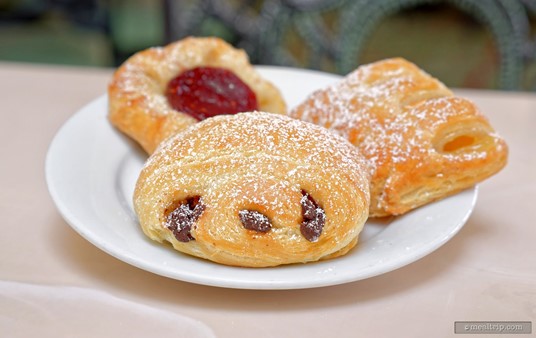 It's probably just me – but my pastries kind of look like a tan version of Stitch - looking at me. No, I haven't been drinking.