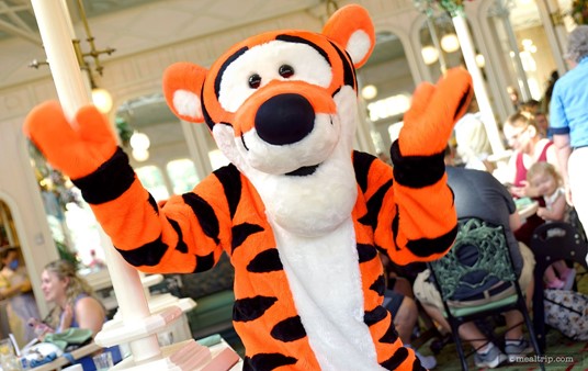 Tigger is the most energetic character you'll meet at the Crystal Palace Breakfast period. He's very up-beat and exuberant – just exactly as most Tigger's are.