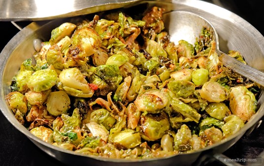 Mmmmm, Brussels Sprouts (the dark, caramelized bits are the best)... here again though, you really have to like Brussels Sprouts to enjoy this dish. Fortunately, I do.