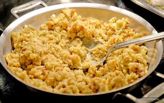 The Corn Bread Stuffing is probably specific to the "holiday" menu.