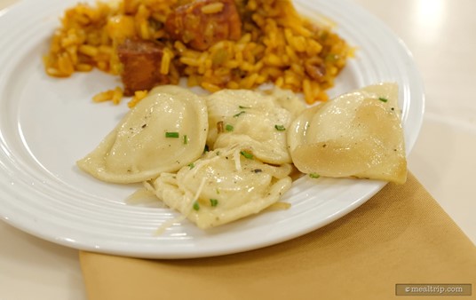 Here's a closer look at those Cheese Perogies from the Crystal Palace.