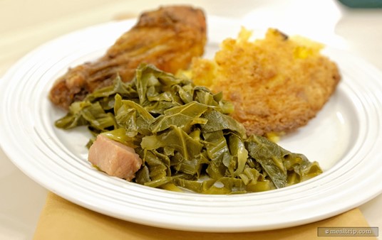 The "ham" pieces in these Collards and Ham are quite large!