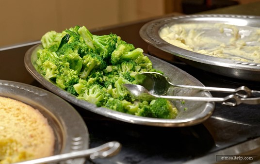 There's many great "side" items on the Crystal Palace buffet line, here's a photo of some Steamed Broccoli.