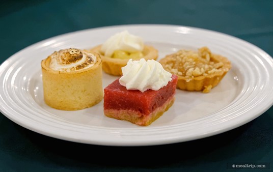 Front and center here is a No Sugar Added Raspberry Tart from the Crystal Palace.