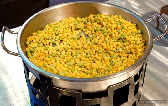 Corn and Edamame Succotsh from the "1901-1924: Beginnings - Casual Dinner Station" at the Dining Through the Decades event.